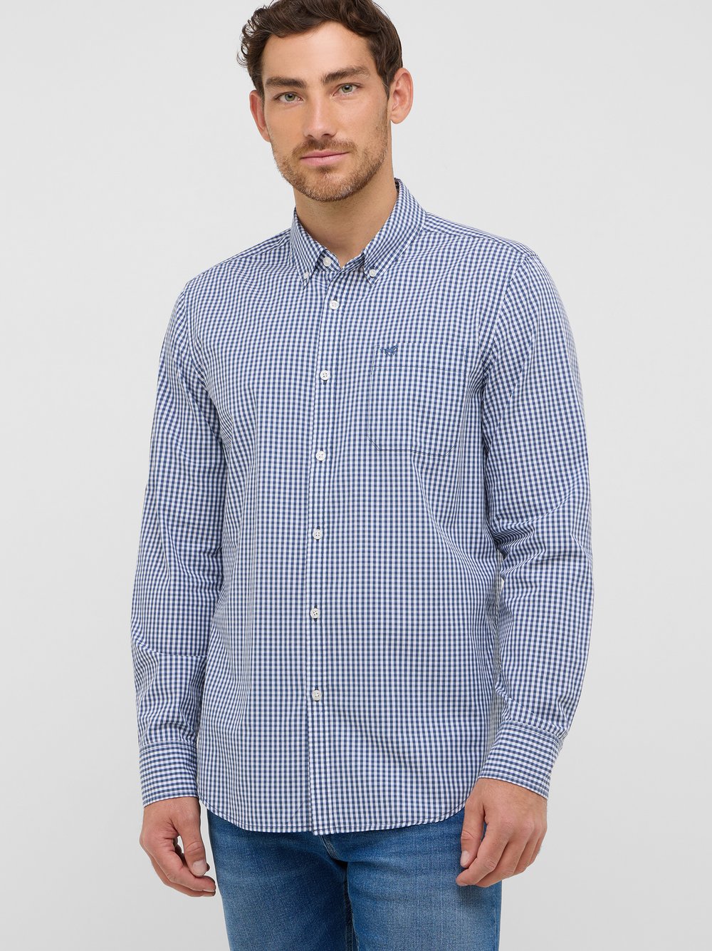 Mustang Hemd Herren Regular Fit Baumwolle