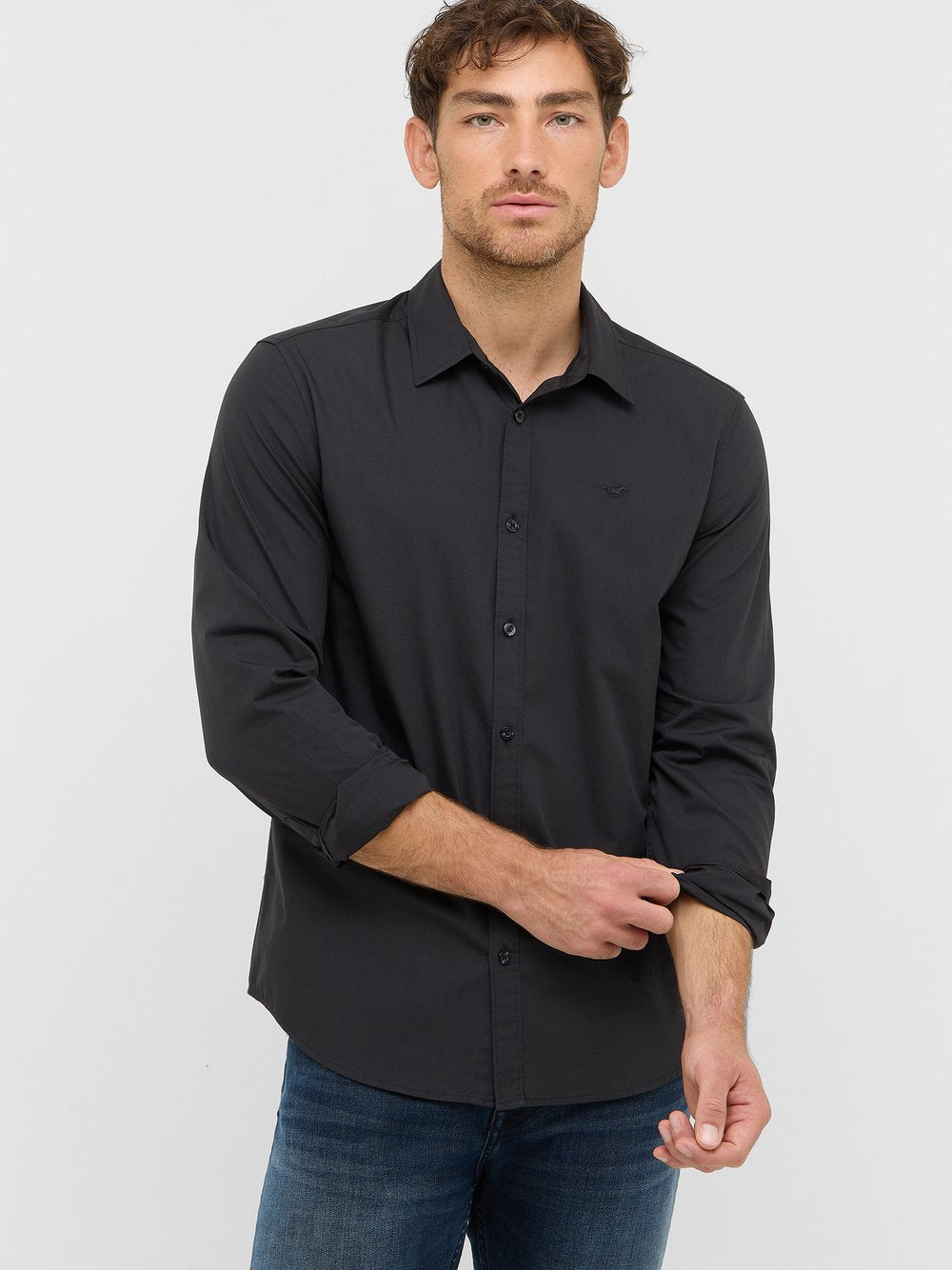 Mustang Hemd Herren Slim Fit Baumwolle