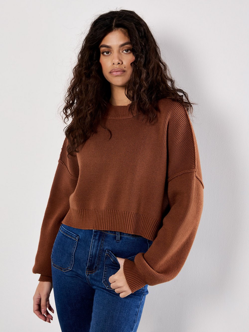 Apricot Pullover Damen Baumwolle