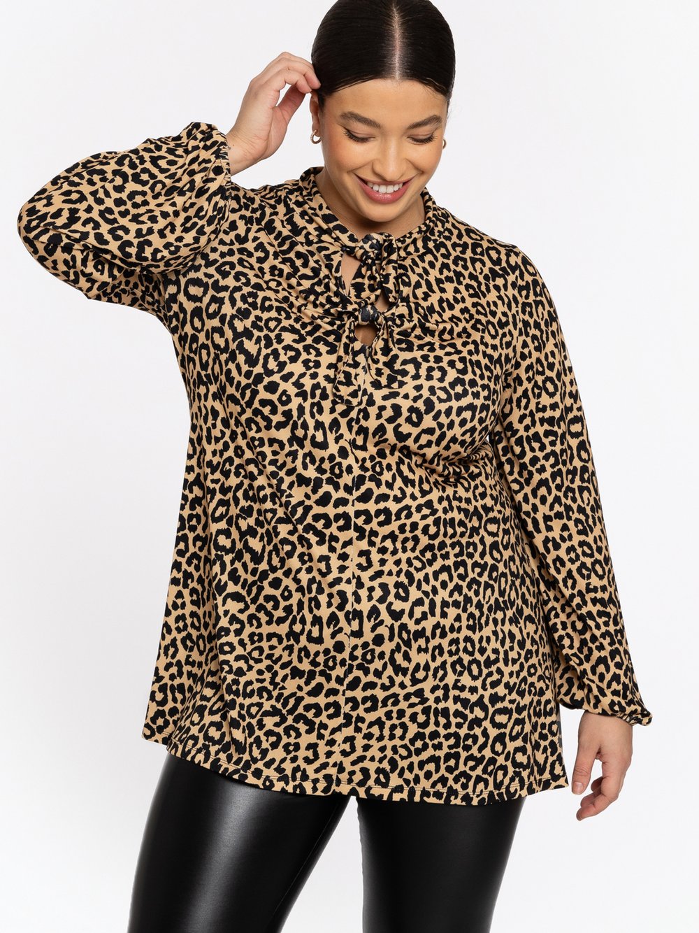 YOEK Bluse Damen gemustert