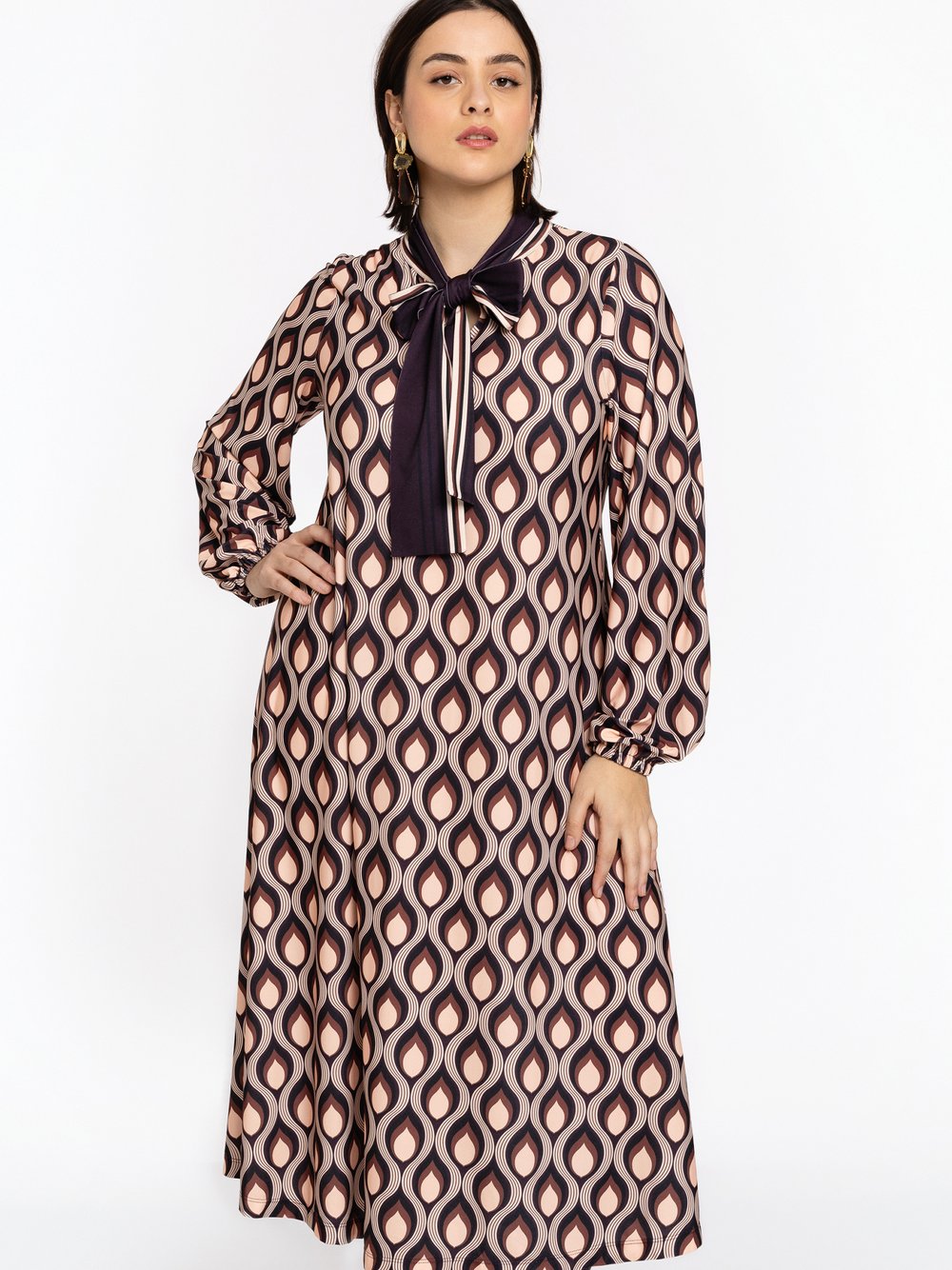 YOEK Kleid Damen bedruckt