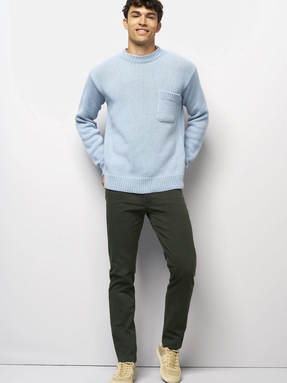 MEYER Chinohose M5 Five Pocket Herren Baumwolle