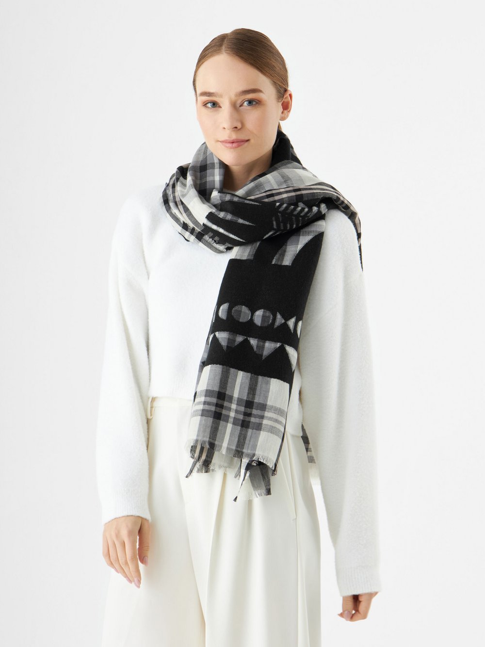 Codello Schal Damen Baumwolle gemustert