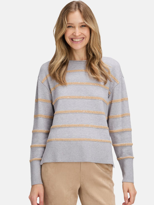 Betty Barclay Strickpullover Damen Viskose gestreift