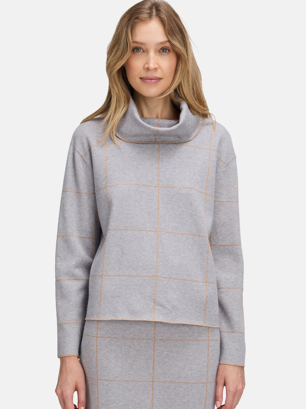 Betty Barclay Strickpullover Damen Viskose kariert