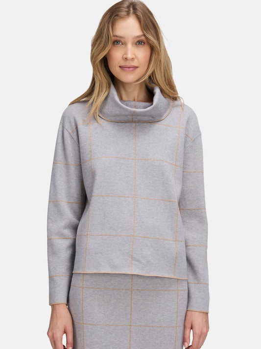 Betty Barclay Strickpullover Damen Viskose kariert