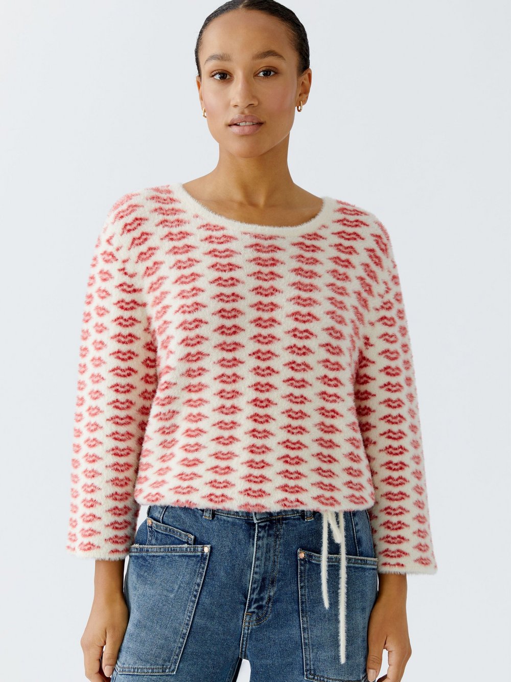 Oui Pullover Damen Polyamid