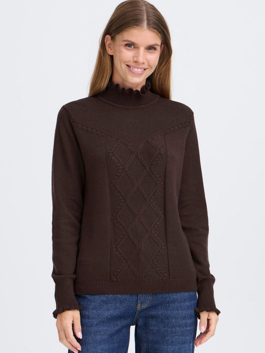 OXMO Strickpullover Damen Viskose