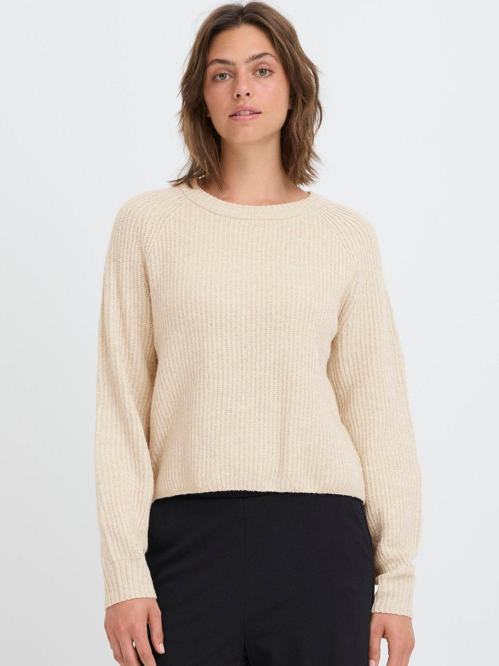 OXMO Strickpullover Damen gemustert