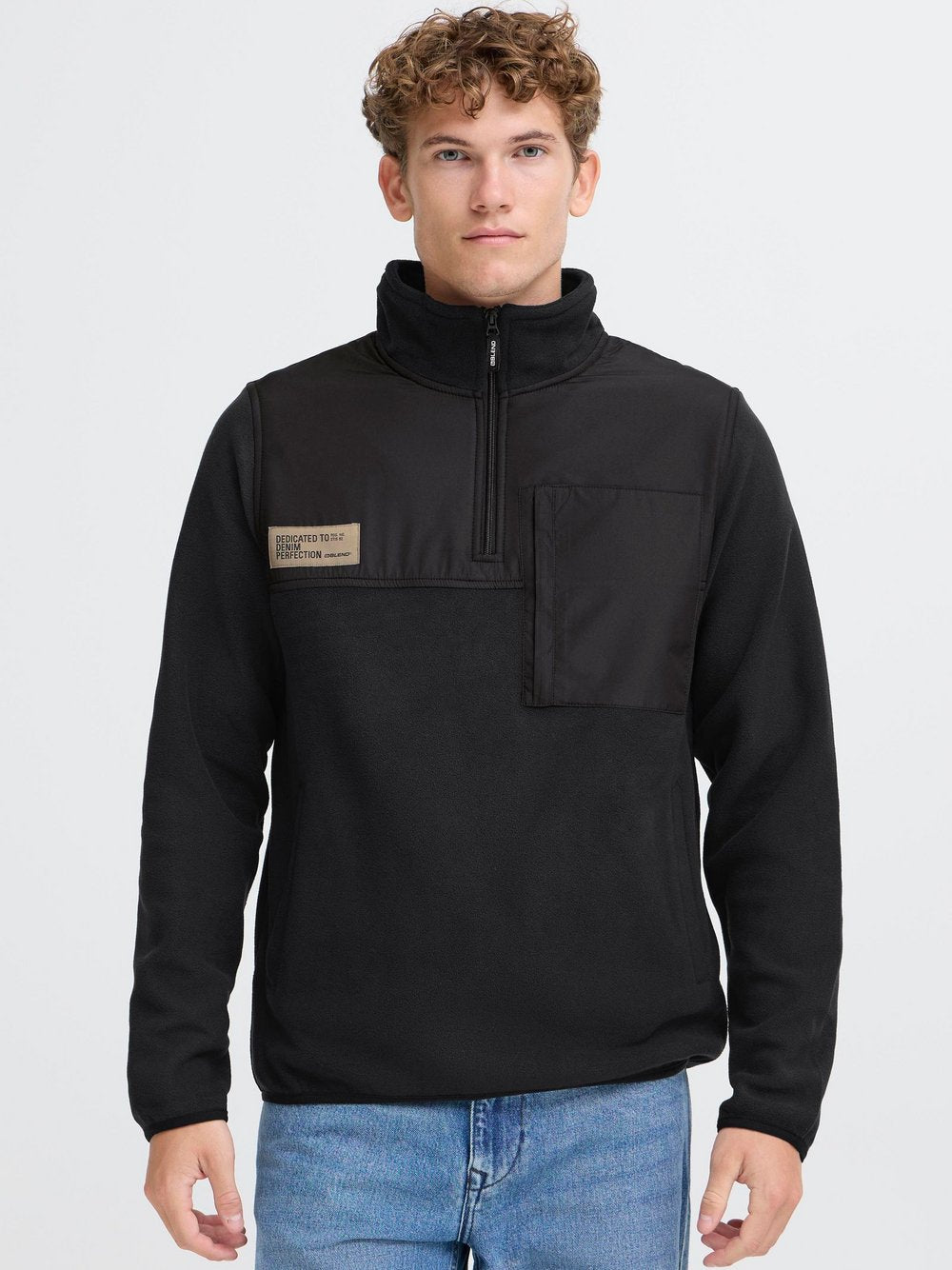 BLEND Fleecepullover Herren