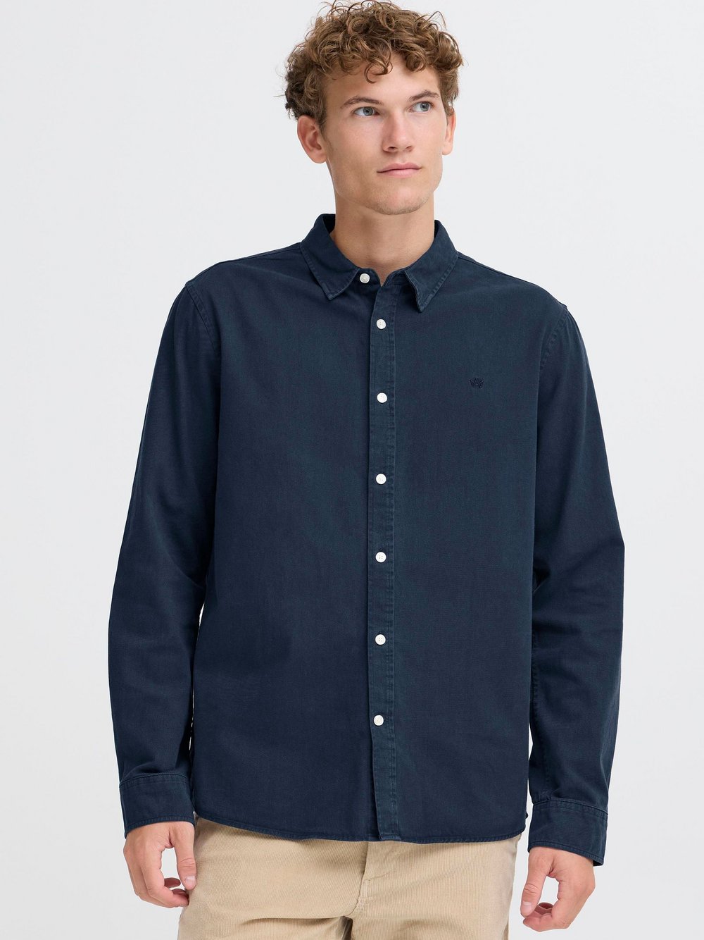 Kronstadt Langarmhemd Herren Regular Fit Baumwolle