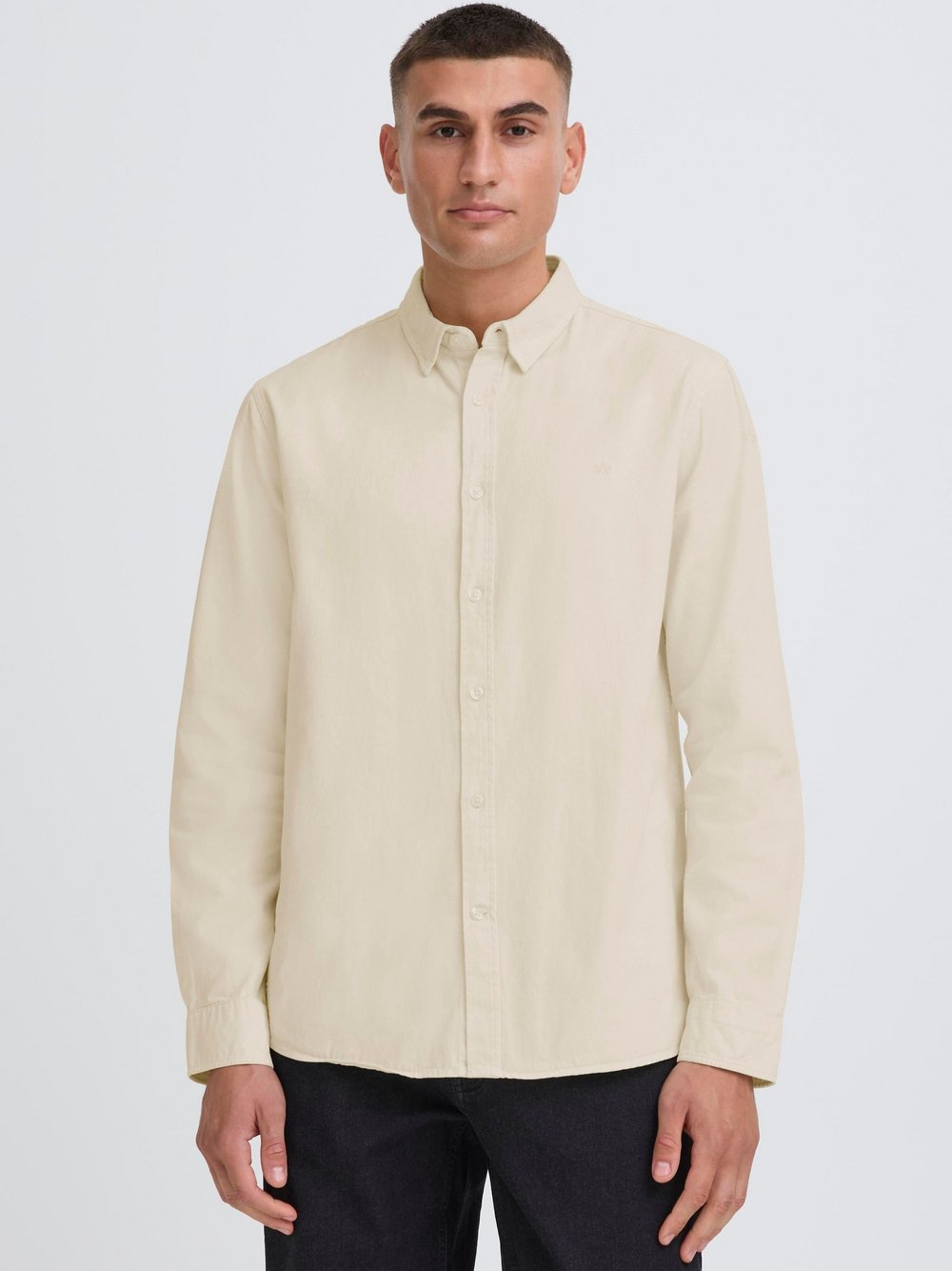 Kronstadt Langarmhemd Herren Regular Fit Baumwolle