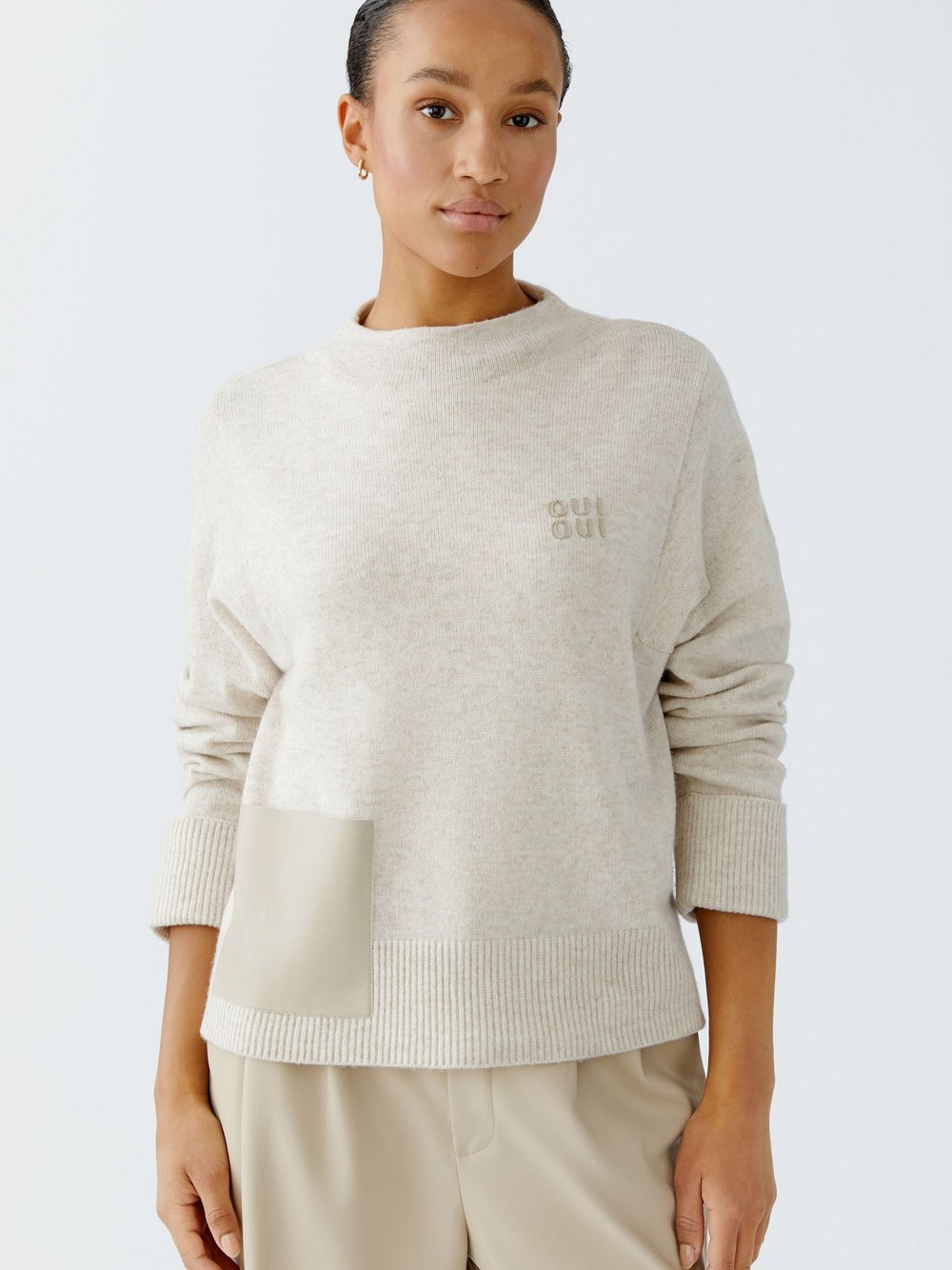 Oui Pullover Damen Polyamid