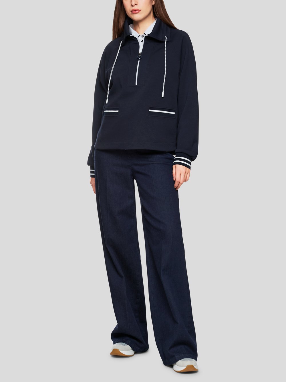 Marc Cain Sweat-Shirt Damen Baumwolle gemustert