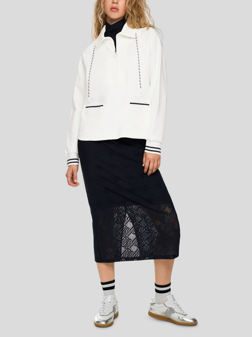 Marc Cain Sweat-Shirt Damen Baumwolle gemustert