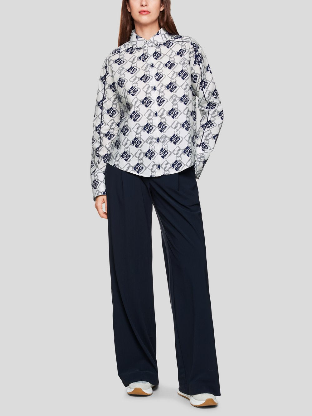 Marc Cain Bluse Damen Baumwolle gemustert