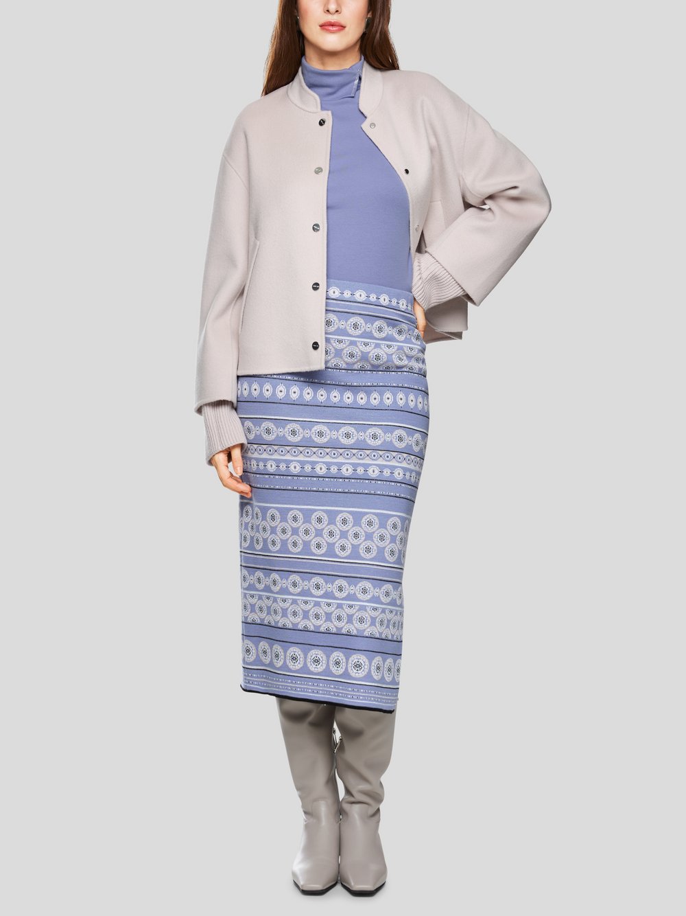 Marc Cain Rock Damen Schurwolle gemustert