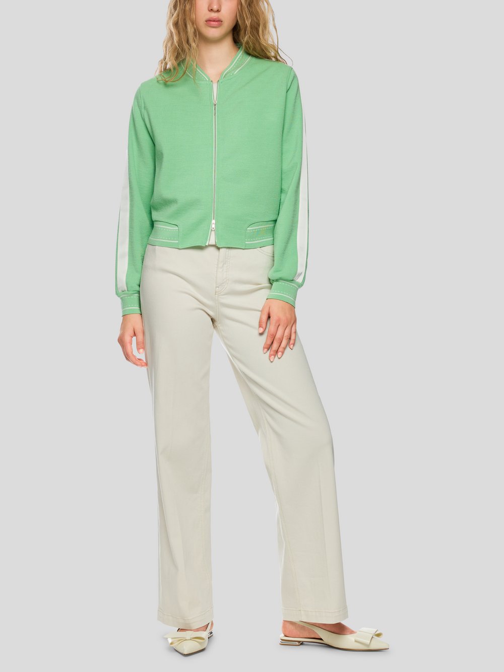 Marc Cain Cardigan Damen Schurwolle gemustert