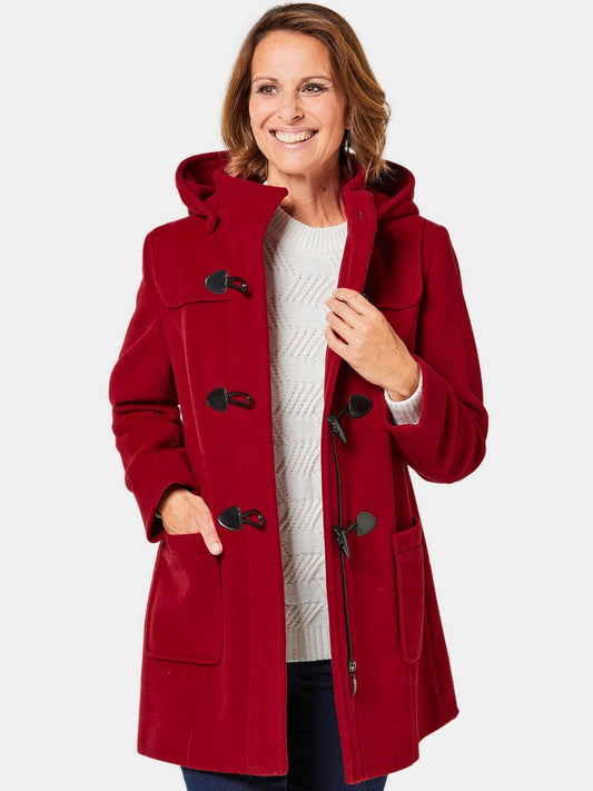 Goldner Woll-Dufflecoat Damen