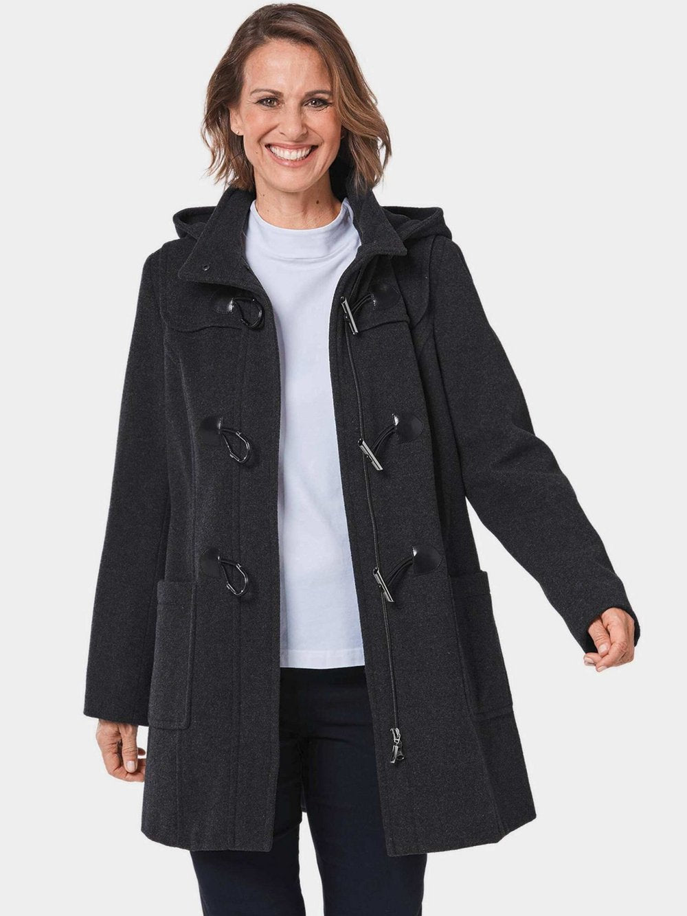 Goldner Woll-Dufflecoat Damen