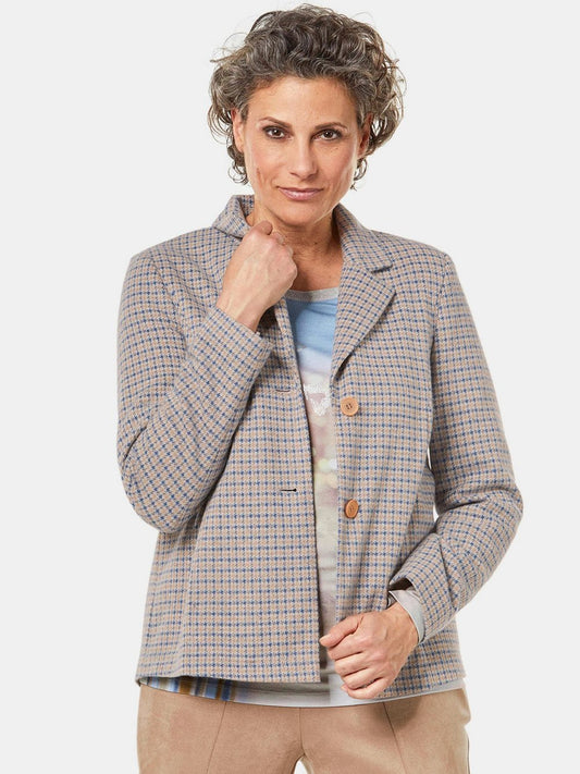 Goldner Indoorjacke Damen strukturiert