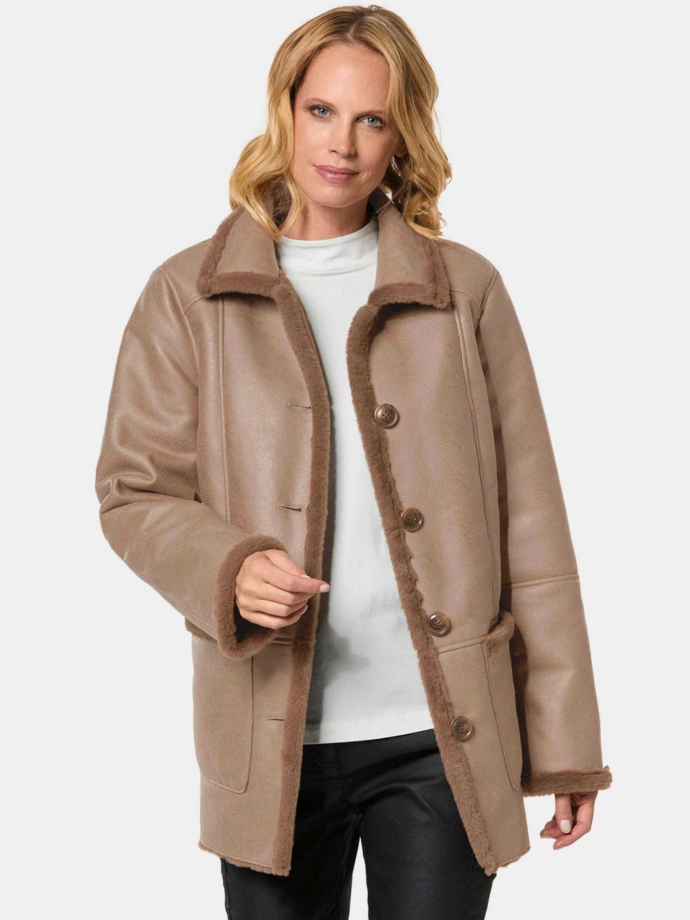 Goldner Longjacke Damen