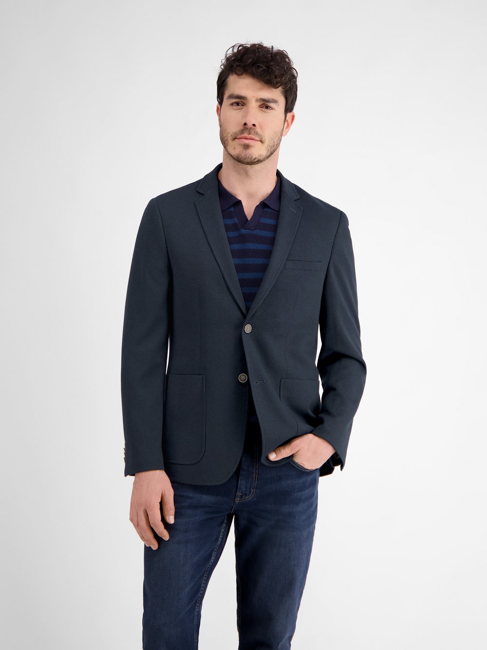 LERROS Jersey Sakko Herren Regular Fit