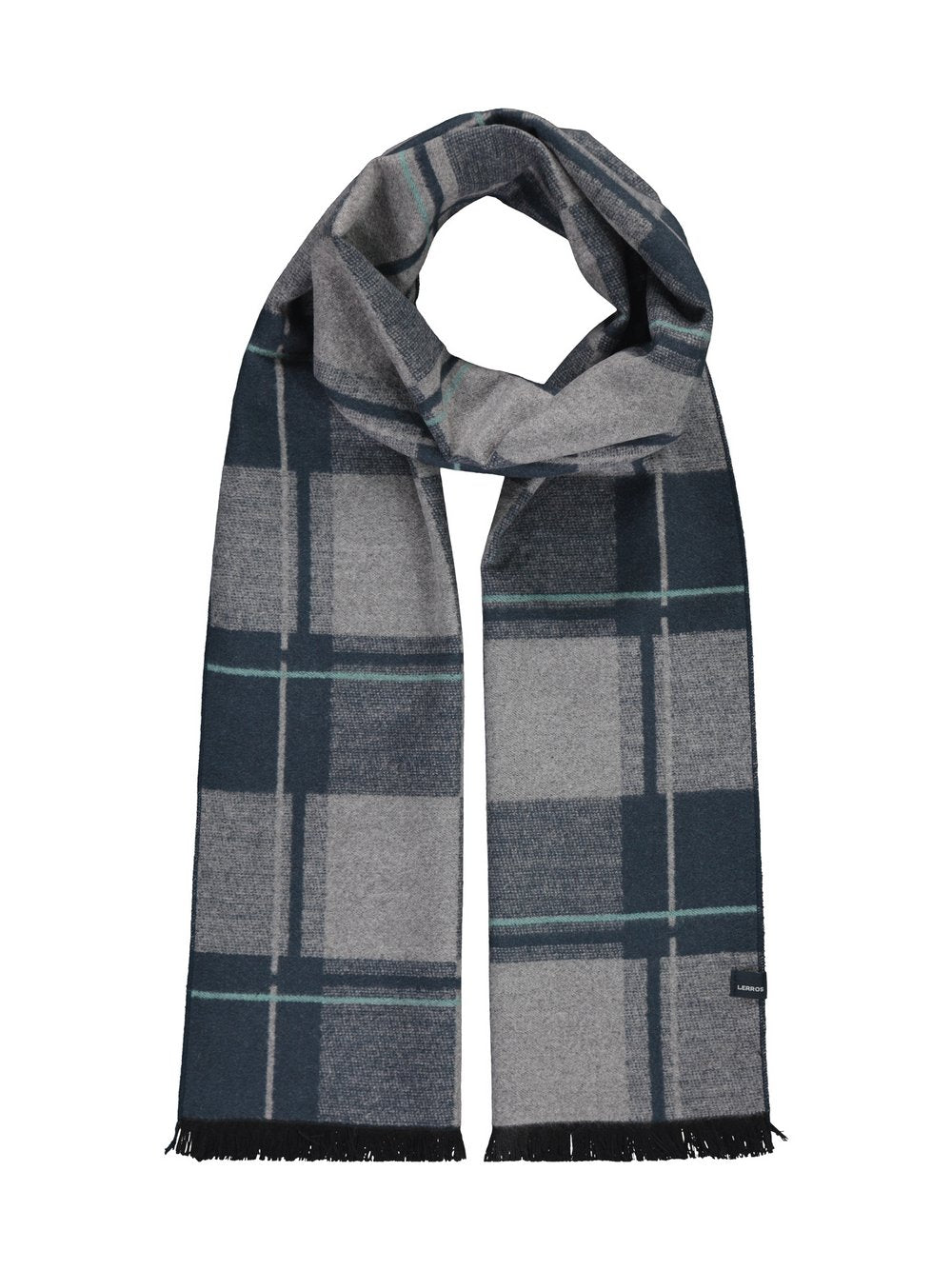 LERROS Schal Herren Viskose kariert
