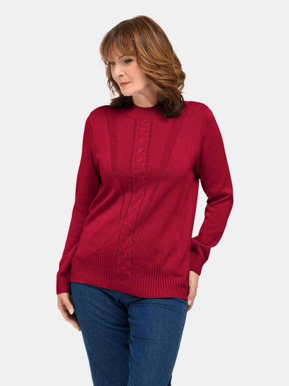 Goldner Strickpullover Damen Baumwolle