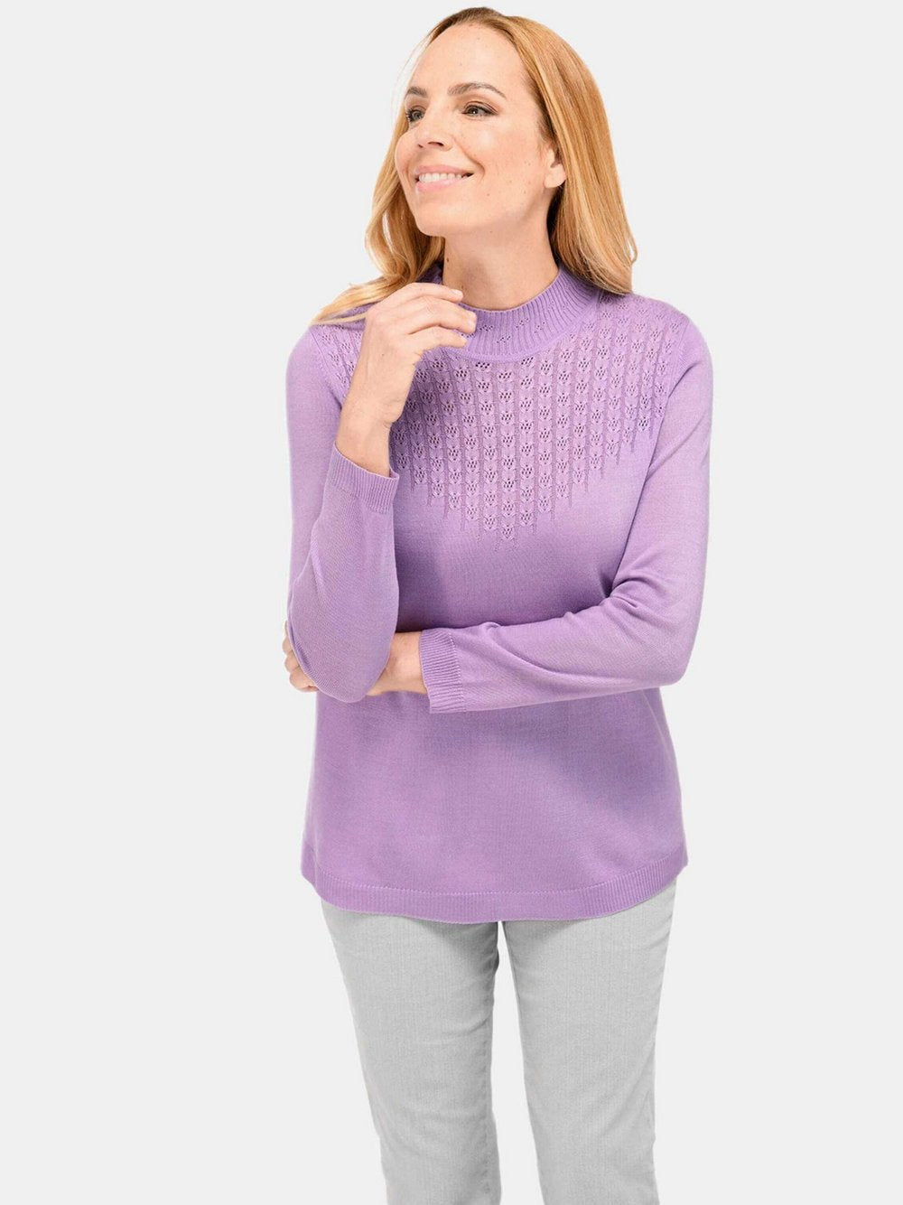 Goldner Strickpullover Damen
