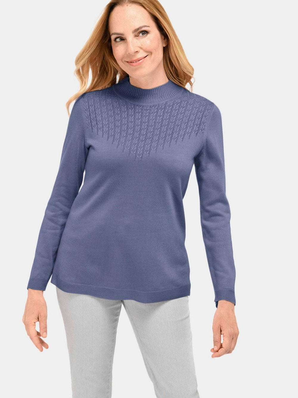 Goldner Strickpullover Damen