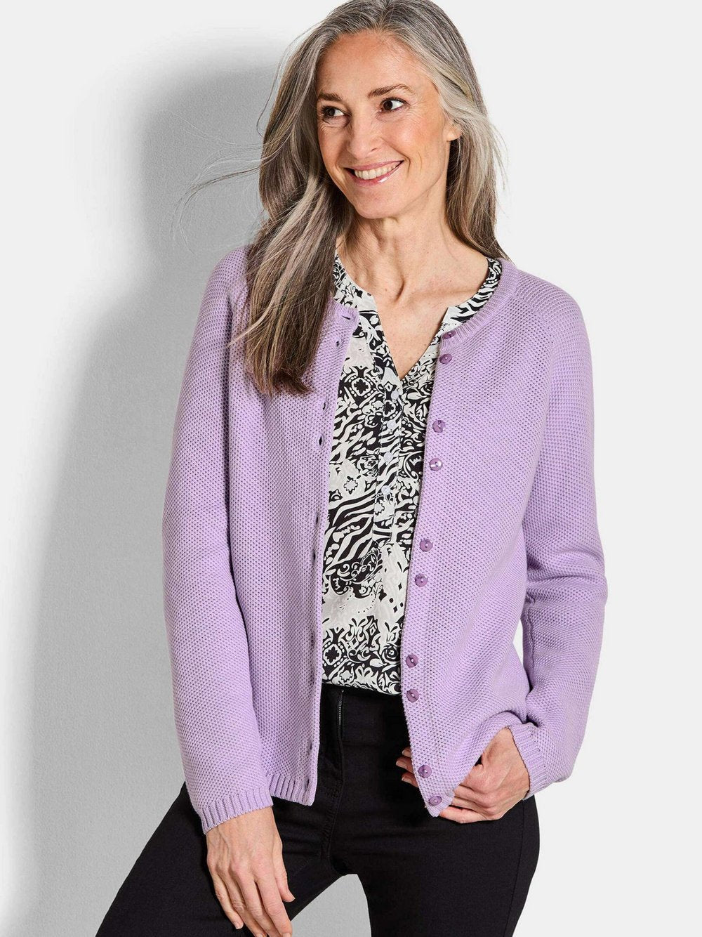 Goldner Strickjacke Damen Baumwolle