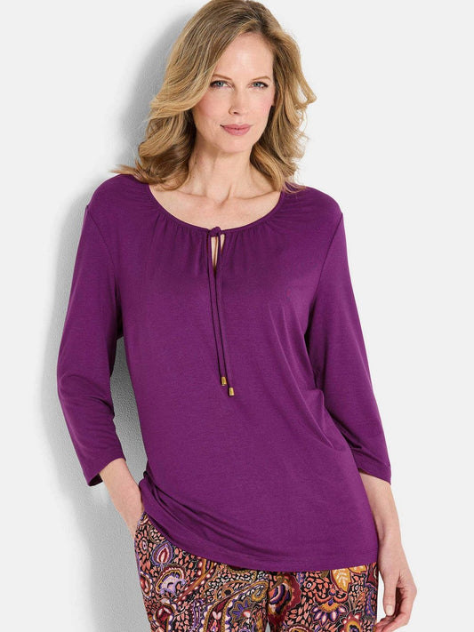 Goldner Blusenshirt Damen Viskose