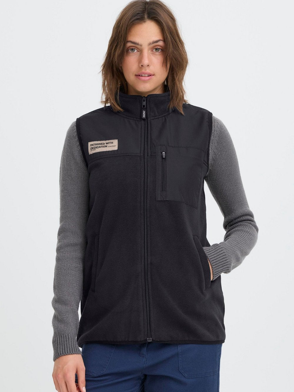 OXMO Fleeceweste Damen