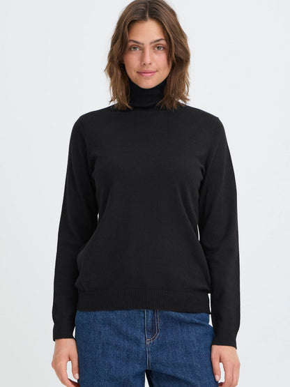 OXMO Rollkragenpullover Damen Viskose