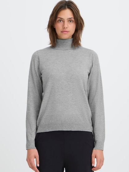 OXMO Rollkragenpullover Damen Viskose