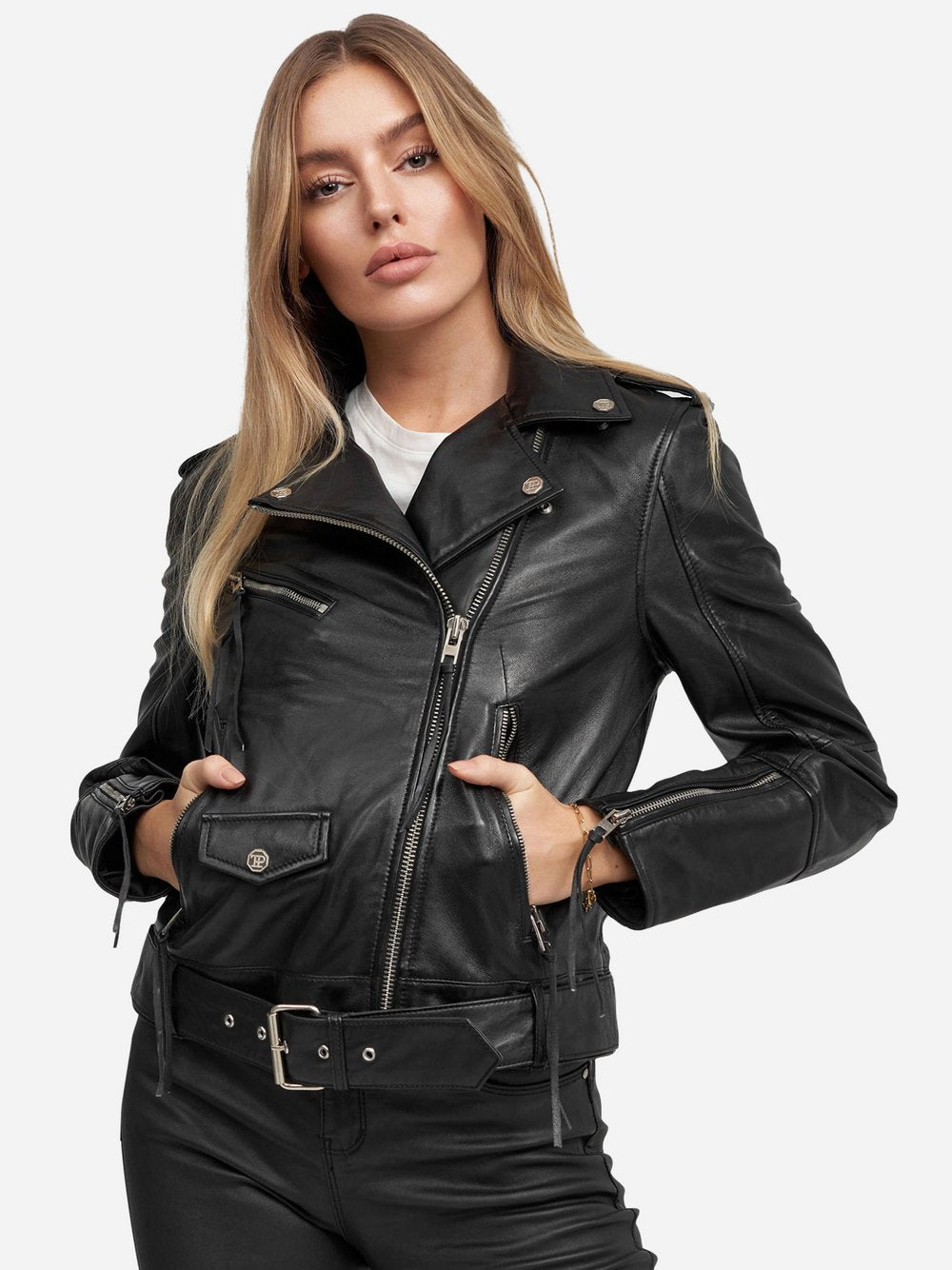 Trueprodigy Lederjacke Damen