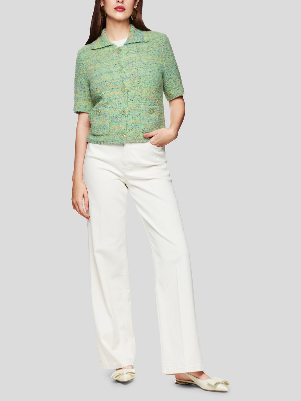 Marc Cain Cardigan Damen Wolle gemustert