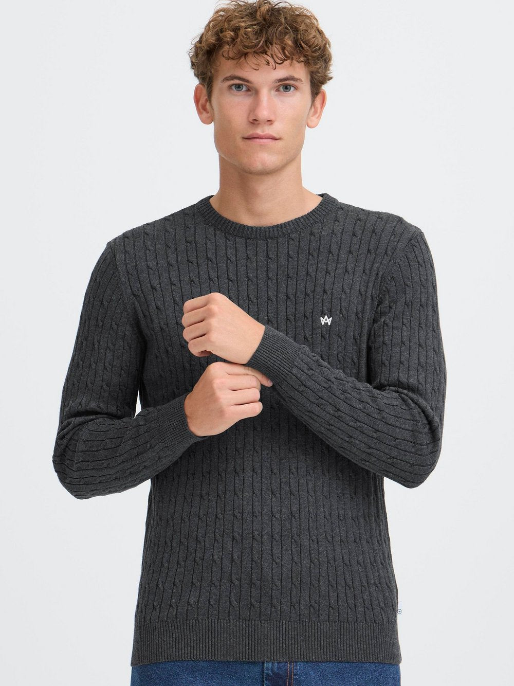CASUAL FRIDAY Strickpullover Herren Baumwolle strukturiert