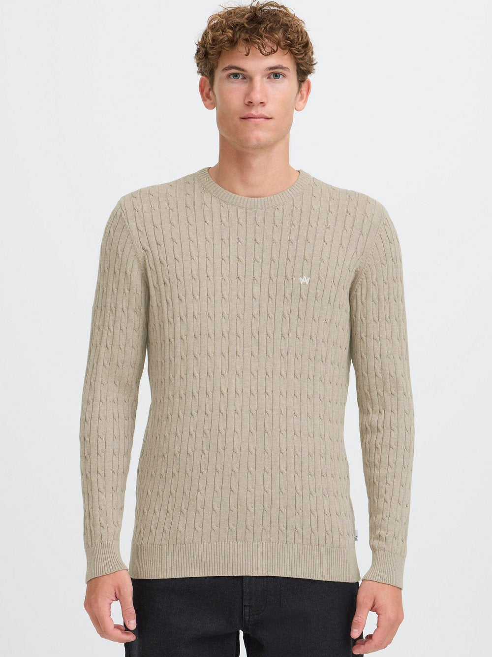 CASUAL FRIDAY Strickpullover Herren Baumwolle strukturiert