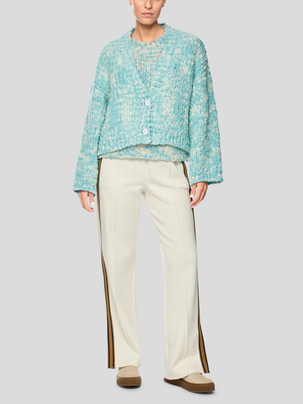 Marc Cain Cardigan Damen Schurwolle gemustert