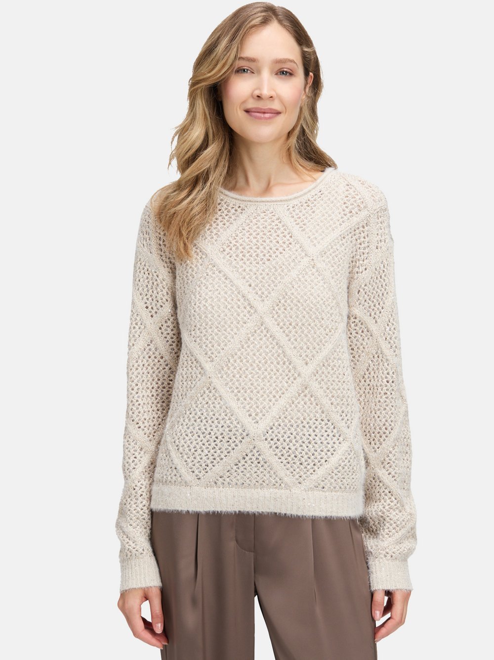Betty Barclay Strickpullover Damen Baumwolle strukturiert