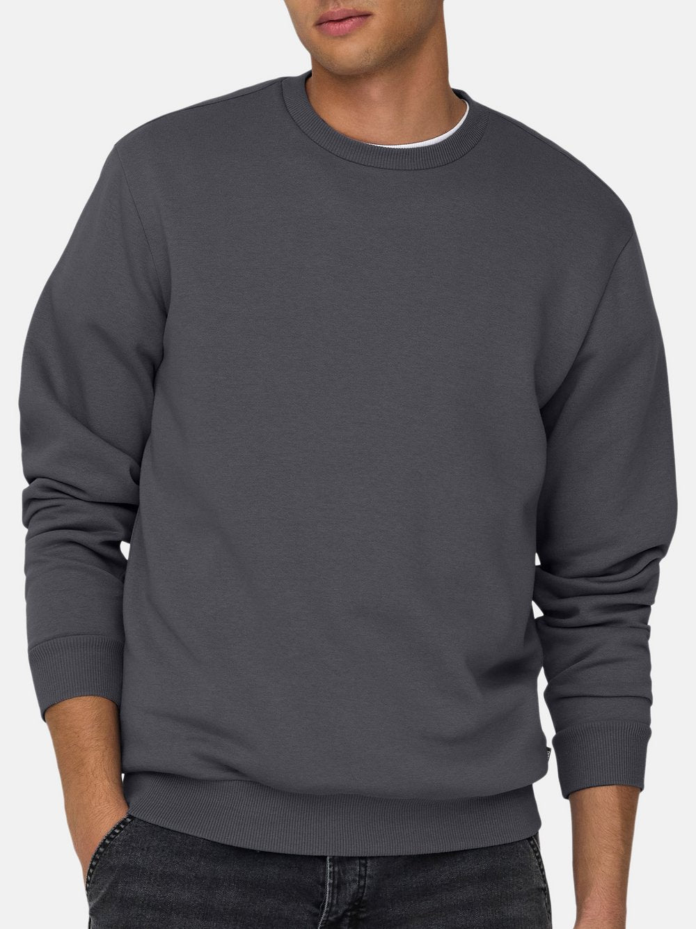 Only&Sons Sweatshirt Herren Baumwolle meliert