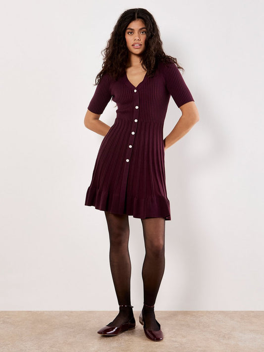 Apricot Minikleid Damen Polyamid