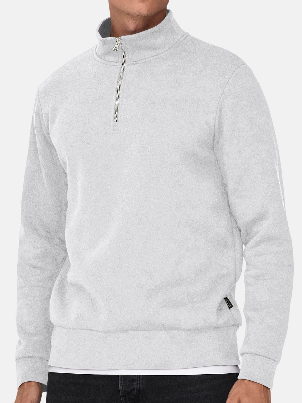 Only&Sons Sweat-Toyer Herren Baumwolle meliert