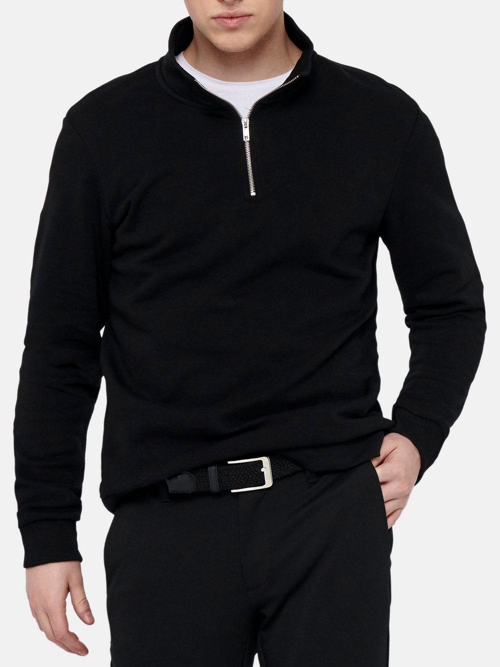 Only&Sons Sweat-Toyer Herren Baumwolle meliert
