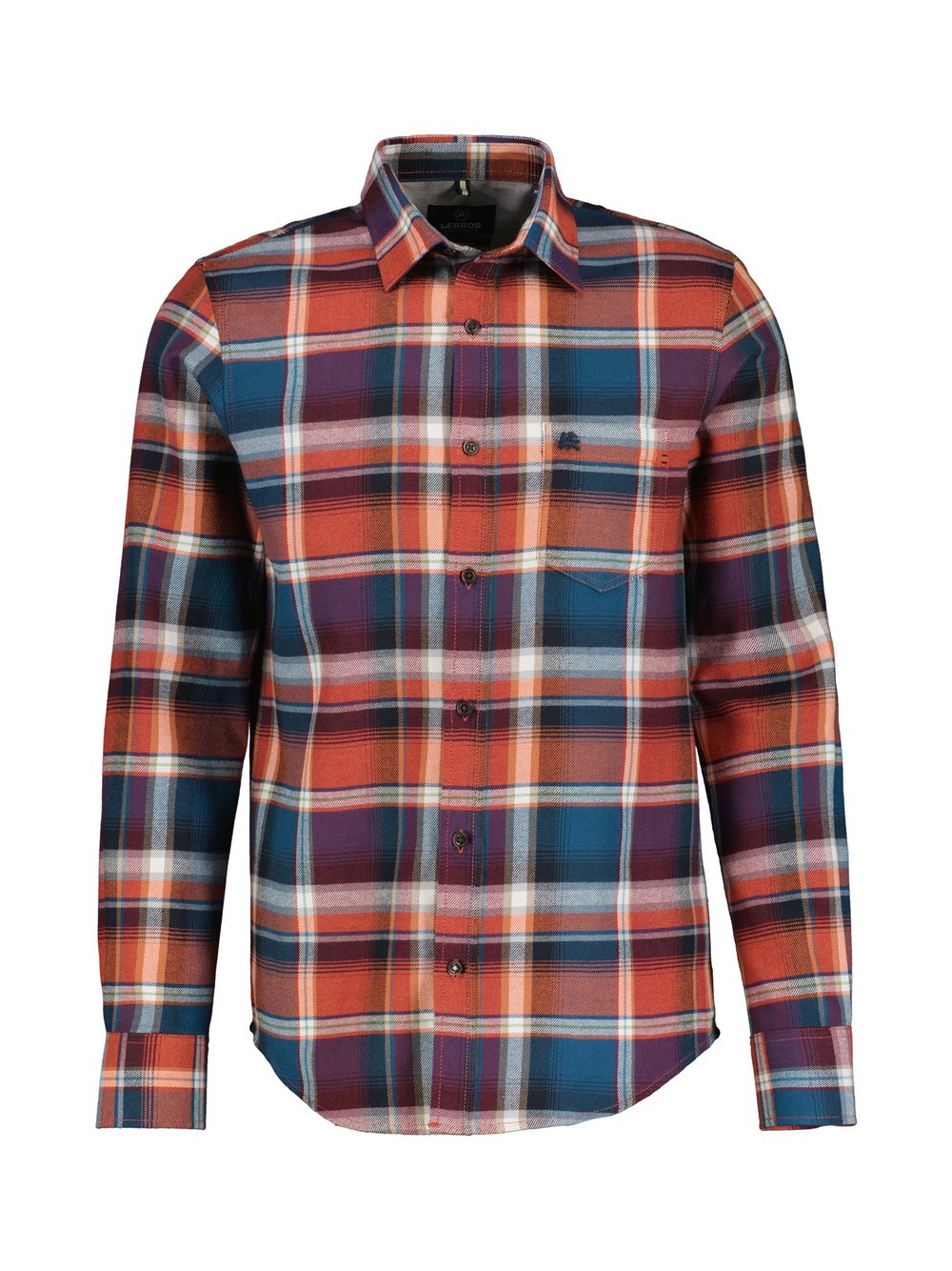 LERROS Karohemd Herren Regular Fit Baumwolle kariert