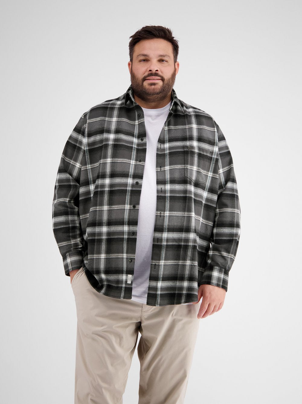 LERROS Karohemd Herren Regular Fit Baumwolle kariert