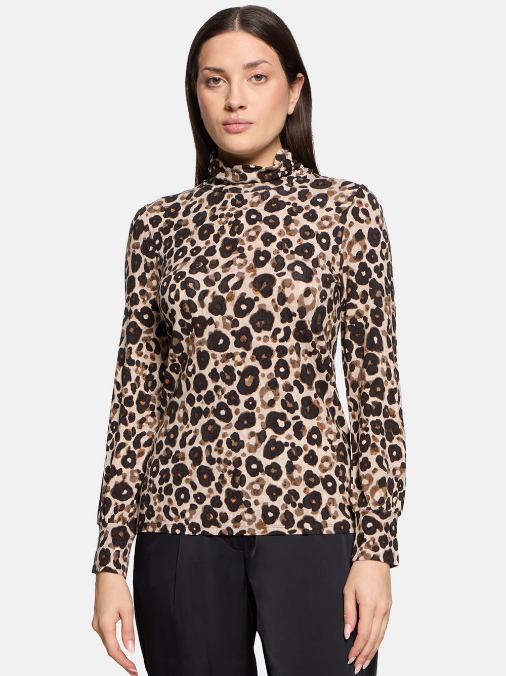 Betty Barclay Rollkragenshirt Damen Viskose gemustert