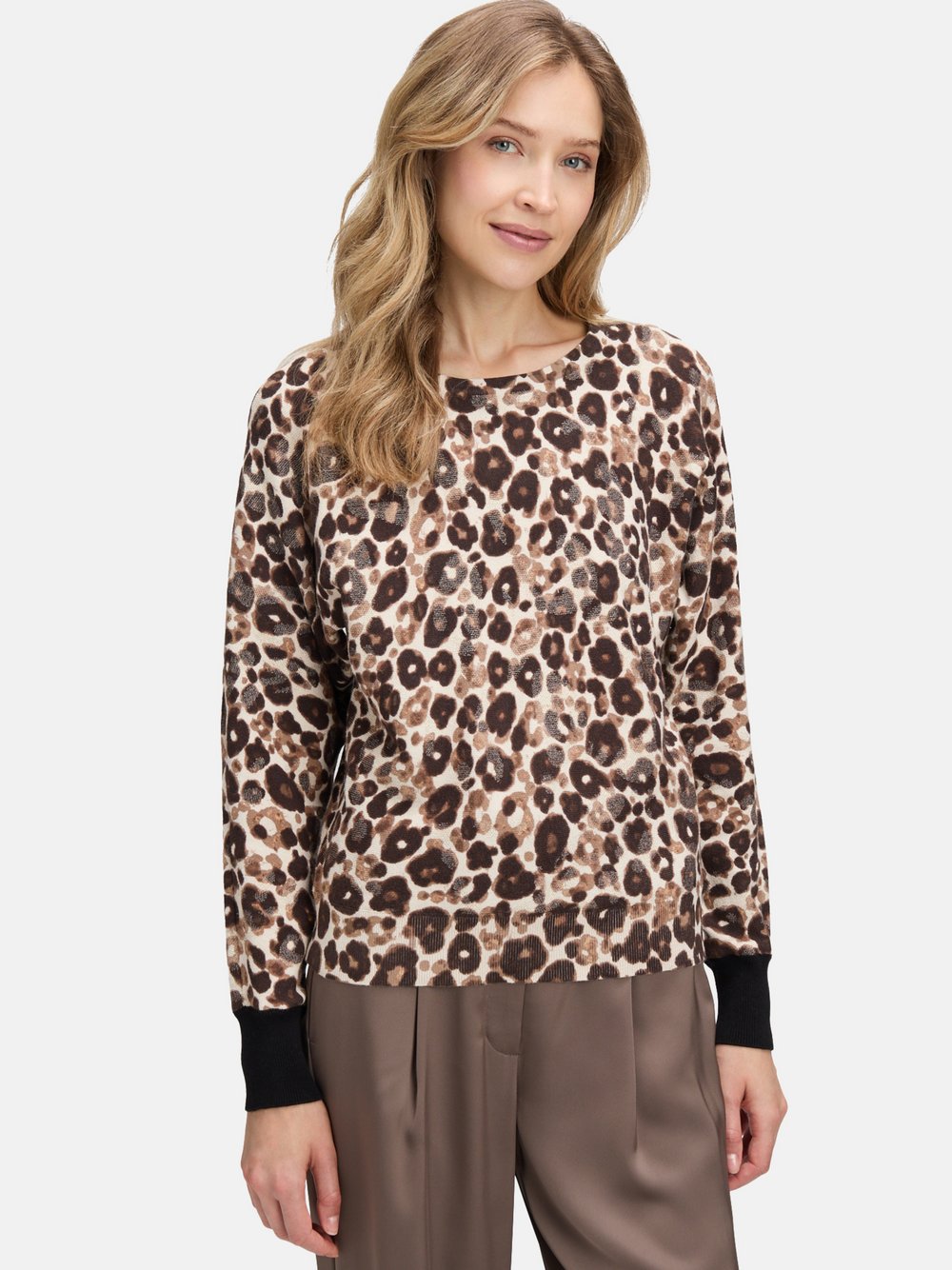 Betty Barclay Strickpullover Damen Baumwolle gemustert